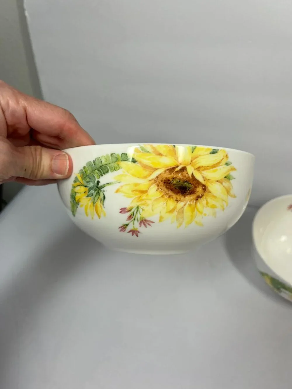 Mikasa Sunflower Bowls Bone China Set of Two 6